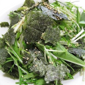 大根と水菜のサラダ(わさび醤油ドレッシング)